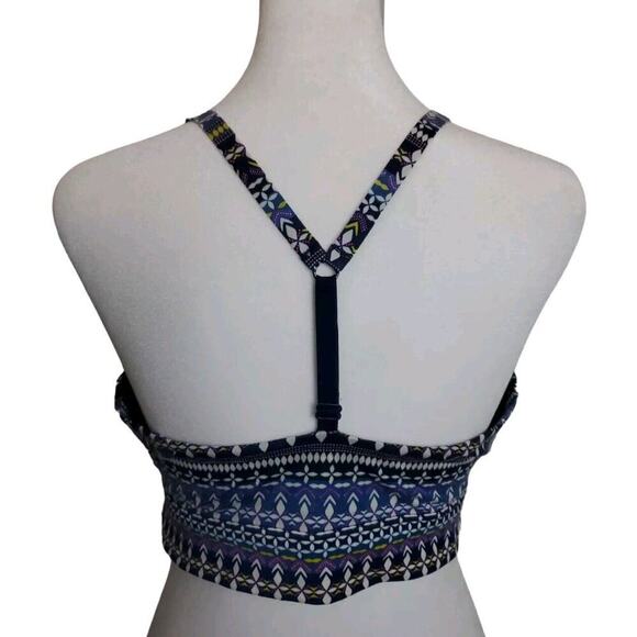 Victoria's Secret Uplift No Wire Push Up Bra Womens Size 36D Blue Geometric Wrap - Picture 4 of 6